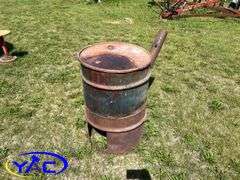 Empty Oil Barrel W/ Chimney