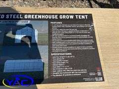 8' x 26' Galvanized Steel Greenhouse W/ 20MIL Leno Cover