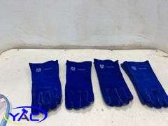 4 Pack Large Work Safe Heavy Duty Welding Gloves