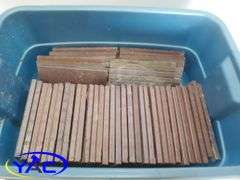 Tote of Approx. 40 Bricks 3 3/4" x 7 1/2"