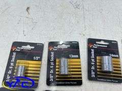 Approx. 40pcs Assorted Metric & Standard Sockets