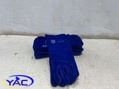 4 Pack Large Work Safe Heavy Duty Welding Gloves