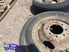 4- 16" Dual Wheels For 1Ton 225/75R16 & 2- Wheels ( Weather Worn and Cracked)