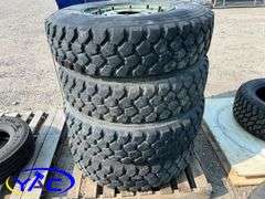 4- 11.00R20 Tires & Rims (BUYER MUST PAY 4X THE BID PRICE)