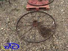 2- Antique Steel Wheels