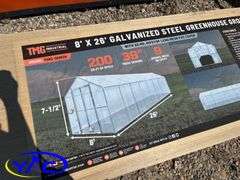 8' x 26' Galvanized Steel Greenhouse W/ 20MIL Leno Cover