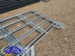 5- Galvanized Livestock Panel W/ Gate (BUYER MUST PAY 5X THE BID PRICE)