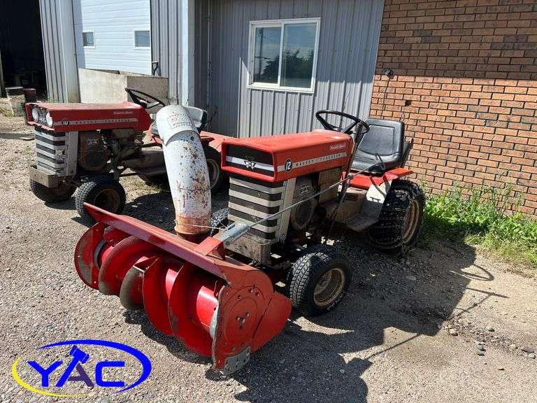 Massey Ferguson 12 Riding Mower W/ Massey Ferguson Snow Blower
