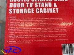 Grey 65” Rustic Sliding Barn Door TV Stand & Storage Cabinet