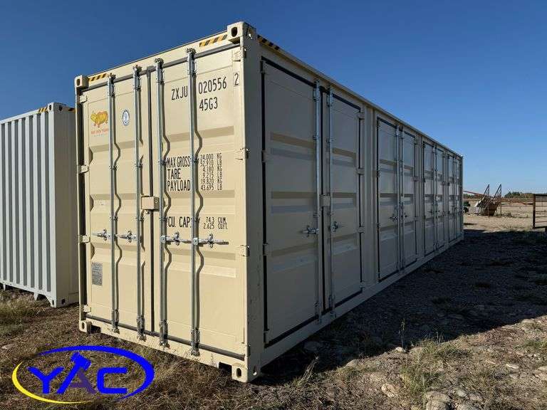 40' Sea Container W/ 4 Side Doors