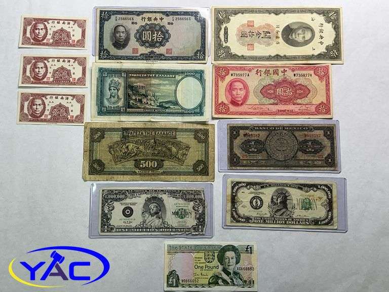 Foreign 9000 Note Assorted Foreign Notes - YAC Auctions
