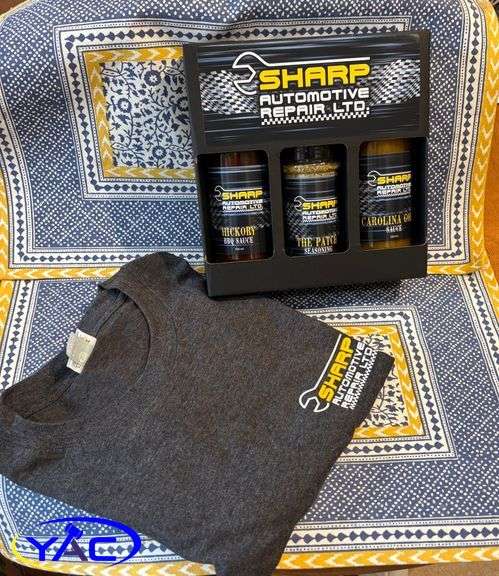 T-Shirt & BBQ Pack Of Seasoning & Sauces From Sharp Automotive