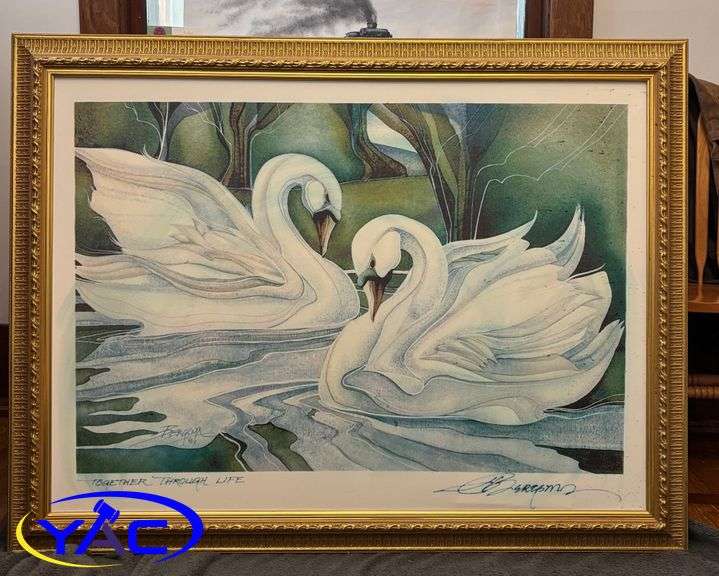 Large Framed Print Entitled “Together Through Life” By Jody Bergsma