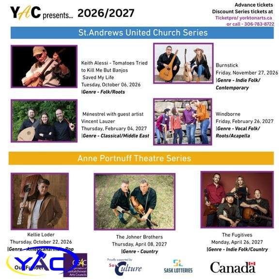 A Pair Of Tickets For Any 3 Shows Of Your Choice In The 2026/2027 Concert Season Value $252