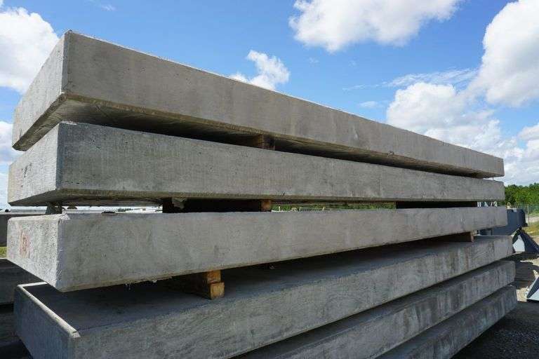 Lot of (3) 15,000 lb Concrete Counterweights - Yellow Tag Auctions