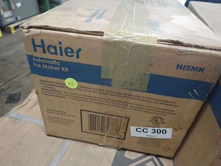 Haier Front Load Washer/Dryer and (2) Ice Maker Kits Yellow Tag Auctions