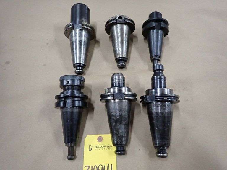Lot of (6) CNC Tool Holders - Yellow Tag Auctions