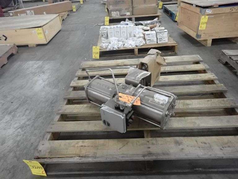 Valve Heavy Spring Storage Rack Rack and Gear Valve with Actuator - Yellow Tag Auctions