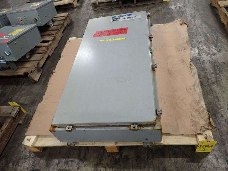 Cutler Hammer 100A Panelboard with Circuit Breakers and Cut Out Box