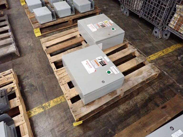 Lot of (2) Nvent Control Panel Enclosures with Components - Yellow Tag ...