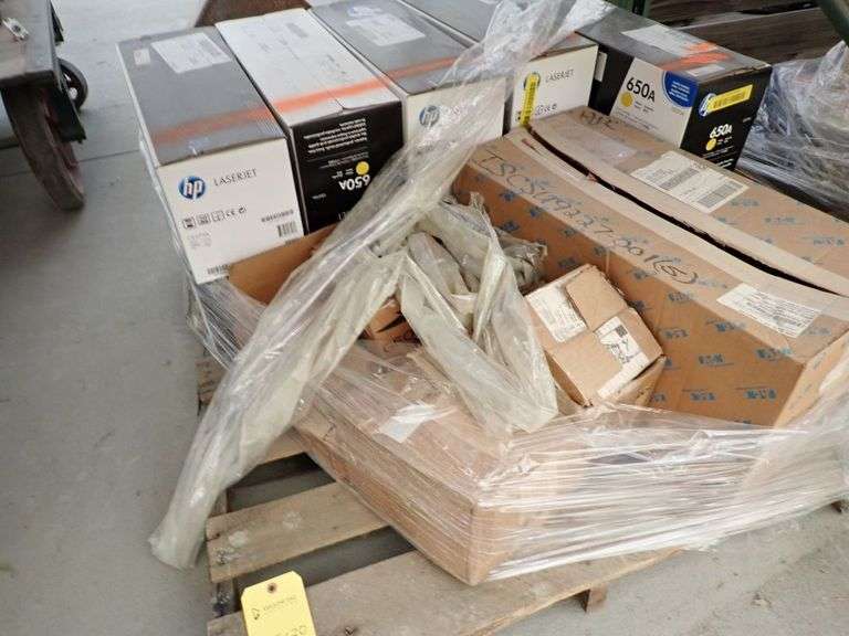 Lot of Assorted HP Printer Cartridges & Pipe Fittings Yellow Tag Auctions