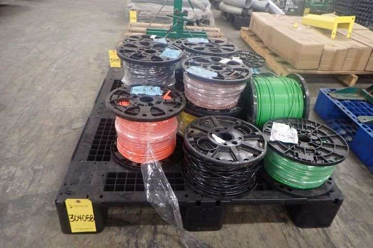 Lot of (14) Assorted Spools of Wire - Yellow Tag Auctions