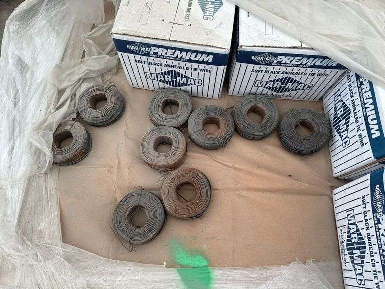 Lot of (1) Pallet of Annealed Soft Black Tie Wire