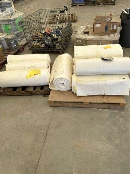 Lot of (2) Pallets of Flame Retardant Polyethene Sheeting