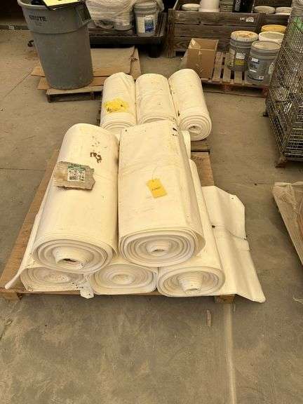 Lot of (2) Pallets of Flame Retardant Polyethene Sheeting