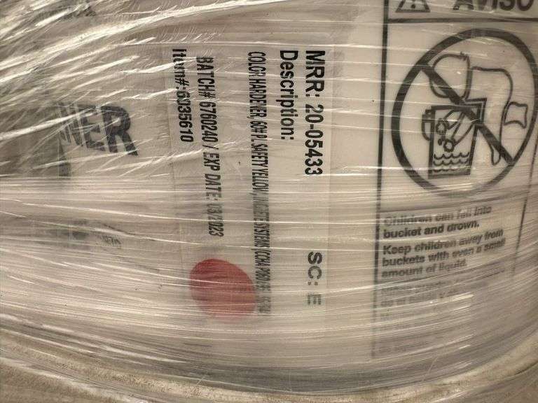 Lot of (1) Pallet of Increte Yellow Color Hardener