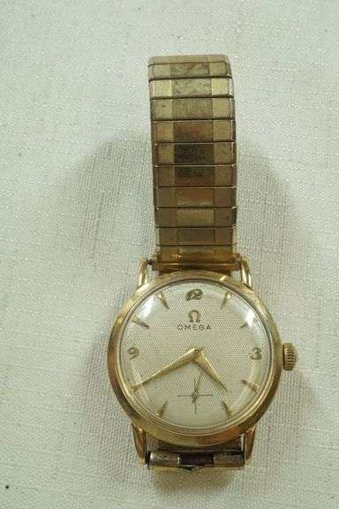 14k Yellow Gold Omega Watch w/Yellow Metal Band