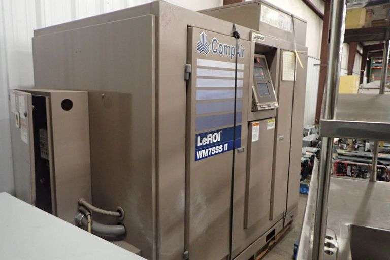 CompAir LeRoi WM75SS Lubricated Rotary Screw Compressor