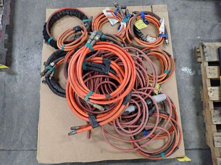 Lot of Assorted Industrial Hoses