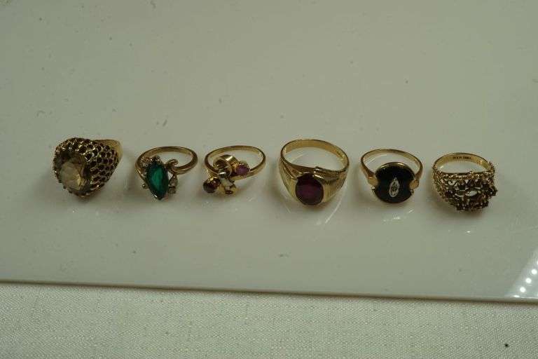Lot of 14k Yellow Gold Rings