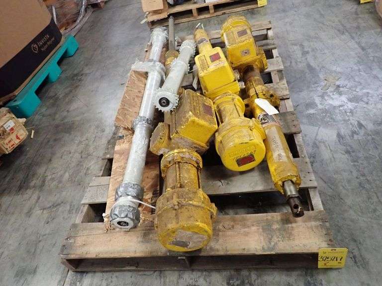 Lot of (3) Andco Actuators and (3) Drive Rollers - Yellow Tag Auctions