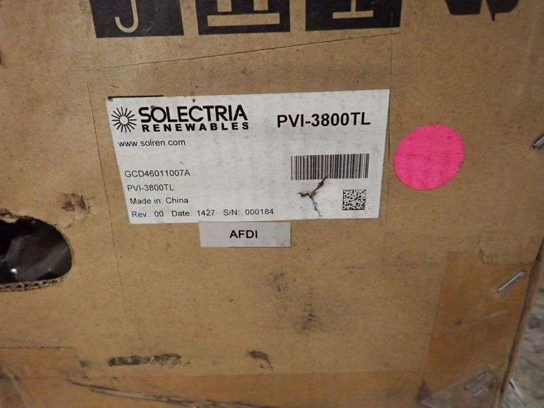 Lot of (2) Yaskawa/Solectria PVI-3800TL Solar Transformerless String ...