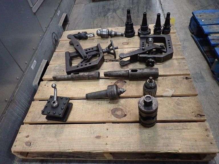 Lot of Assorted Chucks and Clamps