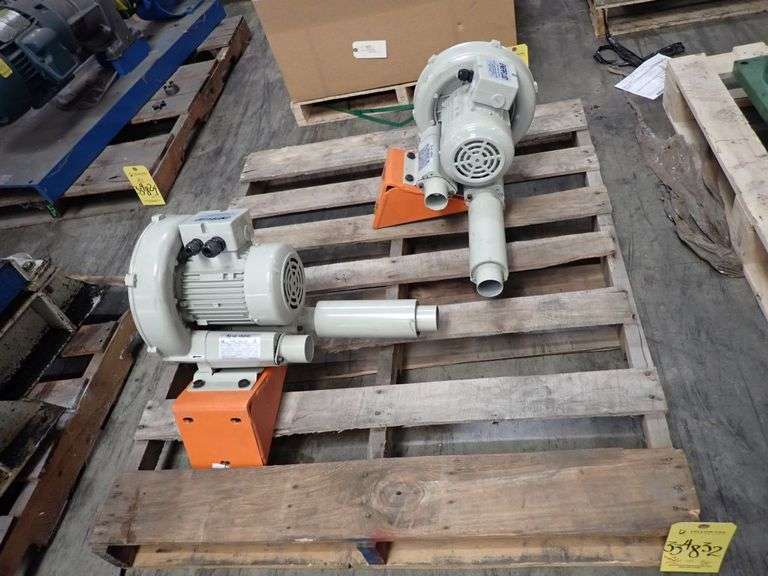 Lot of (2) Ring Compressors with Motors