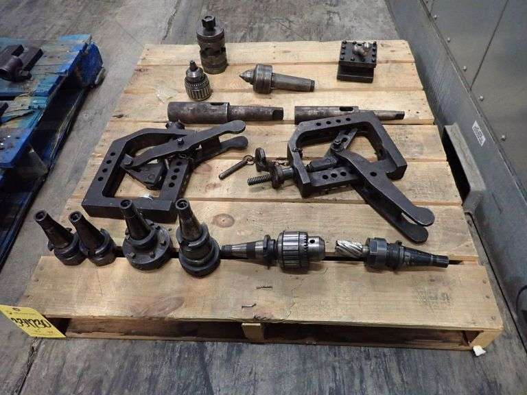 Lot of Assorted Chucks and Clamps