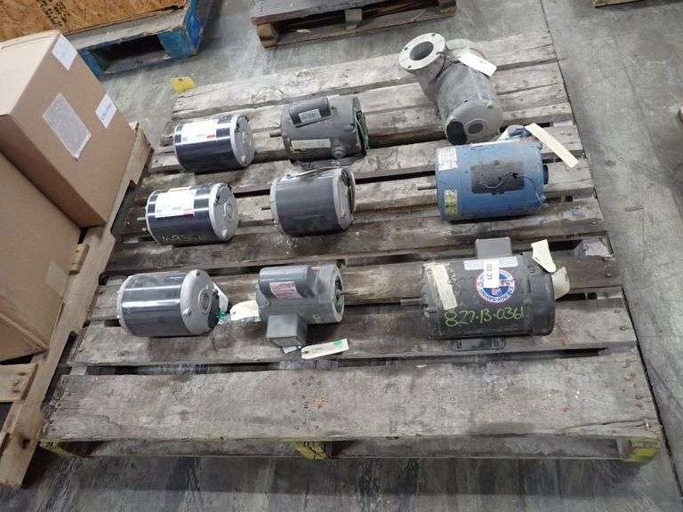 Lot of (9) Assorted Motors
