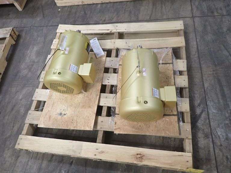 Lot of (2) Baldor Reliance 10 HP Super E Motors
