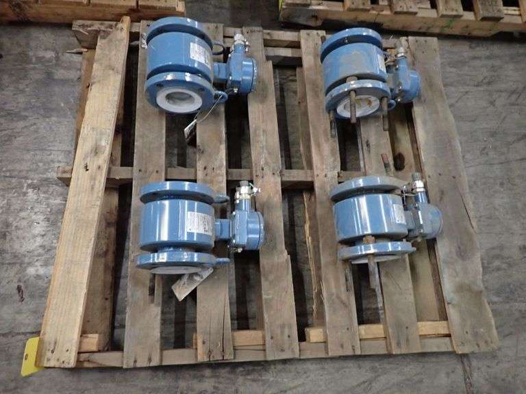 Lot of (4) Rosemount Magnetic Flowtubes