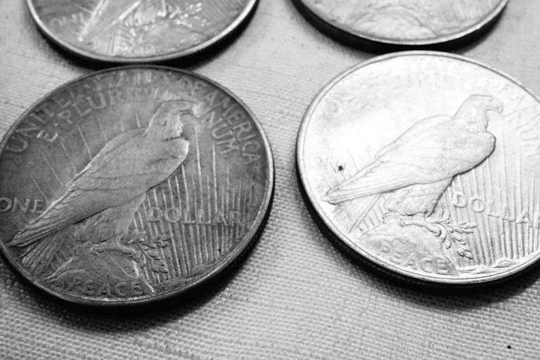 Lot of (6) Peace Dollars