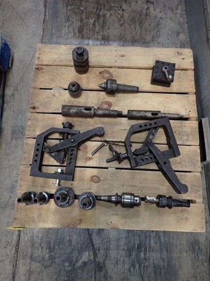 Lot of Assorted Chucks and Clamps
