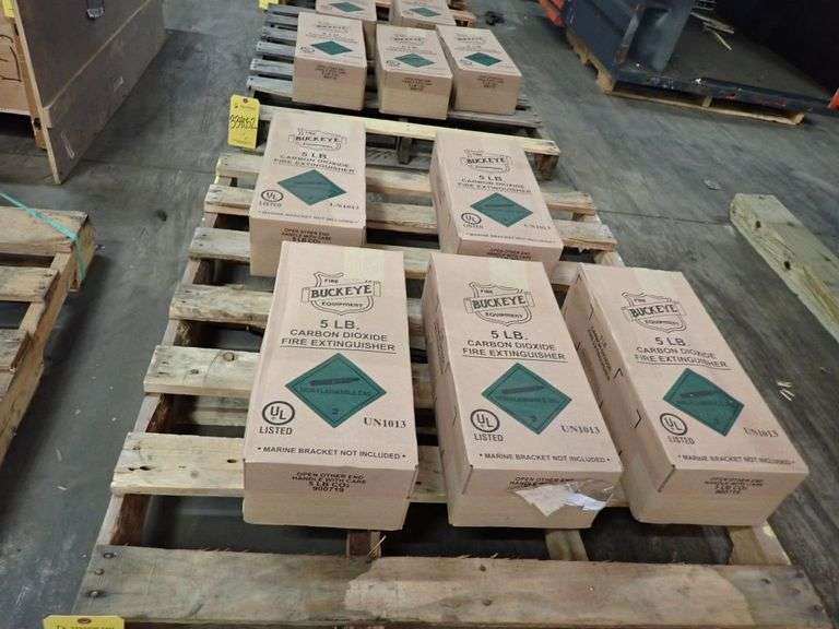 Lot of (5) Buckeye Carbon Dioxide Fire Extinguishers