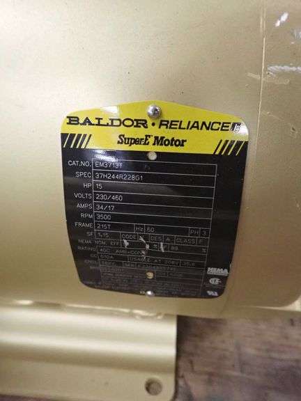 Lot of (2) Baldor Reliance Super E Motors