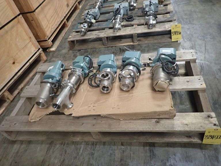 Lot of (5) Aoki Valves with Actuator Attachment