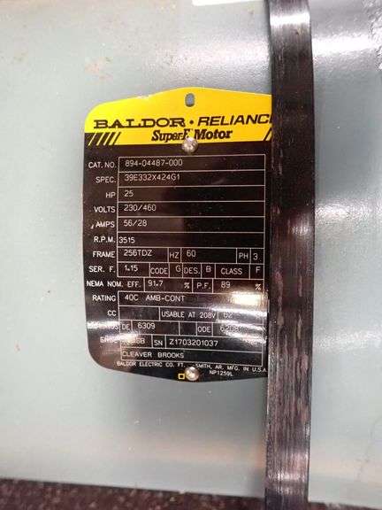 Baldor Reliance 25 HP Super E Motor