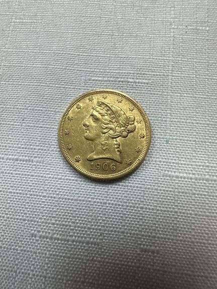 1906S $5 Gold Eagle