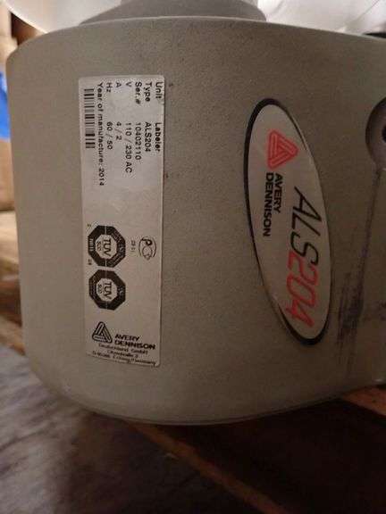 Lot of (3) Avery Dennison ALS204 Label Units